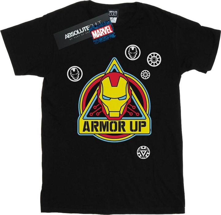 Iron Man Armor Up Badge TShirt (5XL)