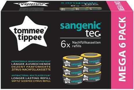 Actual product image Sangenic Pack of 6 tec refill casettes with citrus fragrance