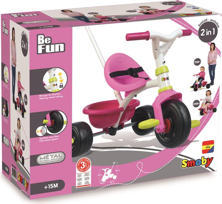 Produktbild Smoby Be Fun Tricycle Rosa