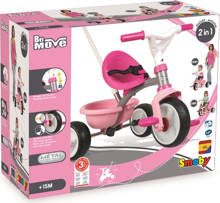 Image du produit Smoby Be Trike bouger - Rose