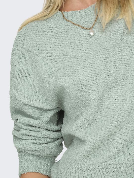 Image du produit Only Col rond Poignets côtelés Épaule basse Pull-over en maille (L)