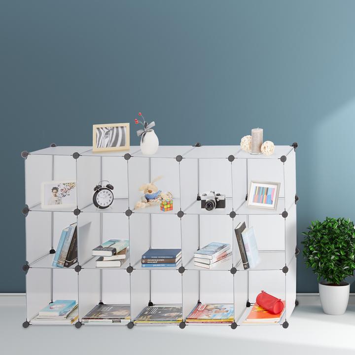 Immagine prodotto Relaxdays Scaffale a incastro con 15 scomparti