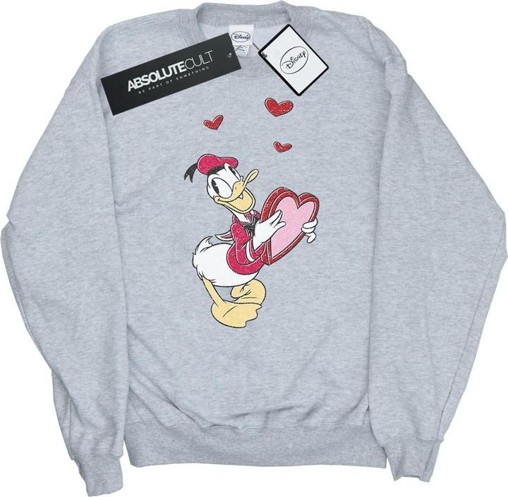 Disney Donald Duck Love Heart Sweatshirt Mädchen