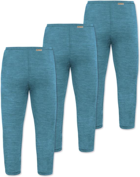 Actual product image Normani 3-pack baby merino trousers with feet - 9541 (80)