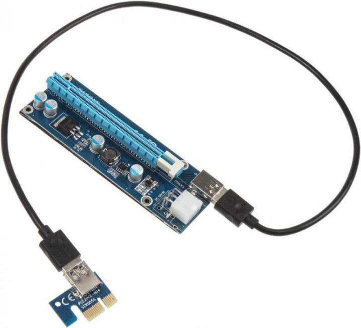 Kolink PCI-Express x1 à x16 Riser Mining/Rendering Kit Pro - 1m