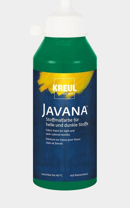 Produktbild Kreul Javana Stoffmalfarbe für helle und dunkle Stoffe, 250 ml (Dunkelgrün, 250 ml)
