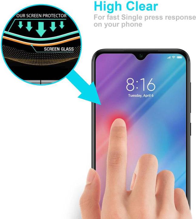 Image du produit Cadorabo Verre de protection d'écran pour Xiaomi Mi 9 SE (1 pièce(s), Mi 9 SE)