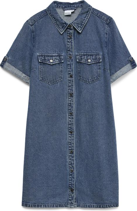 Vero Moda VMJENNIE Kurzes Kleid Jeanskleid