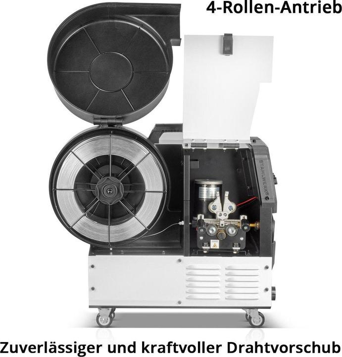 Produktbild Stahlwerk Schweissgerät MIG 270 Puls Pro 4-in-1 Schutzgas-Schweissgerät Alu-Paket
