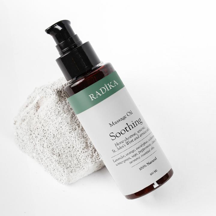 Produktbild Radika Massageöl, Beruhigendes Massage-Öl, 100% Rein, BIO, natürlich, 100 ml (100 ml)