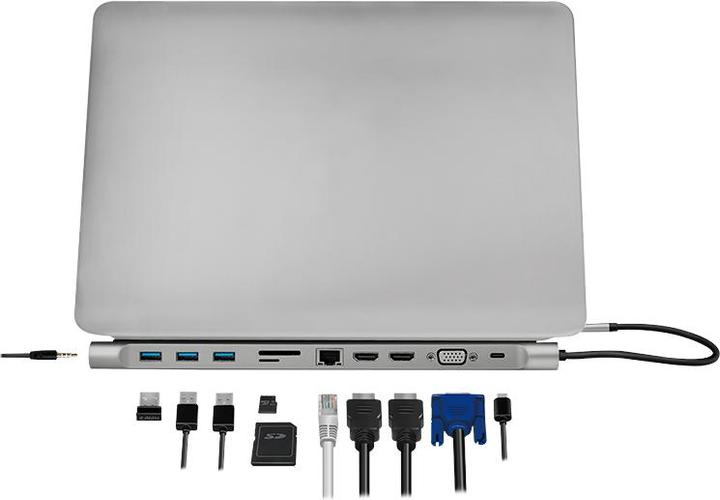 Actual product image LogiLink UA0373 (USB-C, 11 Ports)