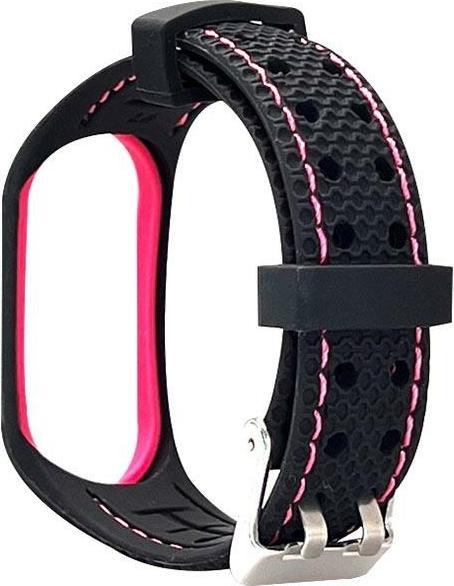 Beline pasek Sport Mi Band 3/4 czarno-różowy black/pink (Silikon, Kunststoff)