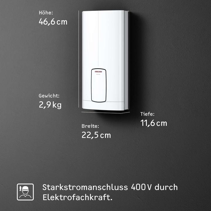 Actual product image Stiebel Eltron HDB-E 27 Trend Electronic instantaneous water heater Almost constant temperature thanks to 2i