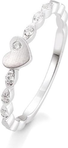 Breuning Verlobungsring Herz (51, 750/18 K Gold)