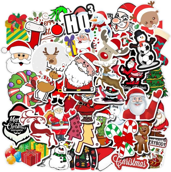 Actual product image JTI 50x Stickers and Decals - VSCO Christmas