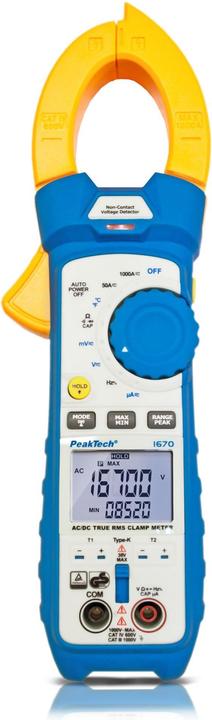 Peaktech P 1670 Pince ampèremétrique (CAT II 1000V, CAT III 600V)