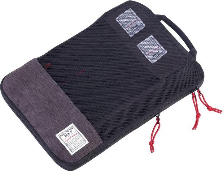 Troika BUSINESS PACKING CUBES Reise-Kompressionstaschen Set, grau/schwarz
