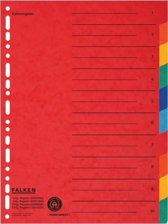 Produktbild Falken Register Karton
