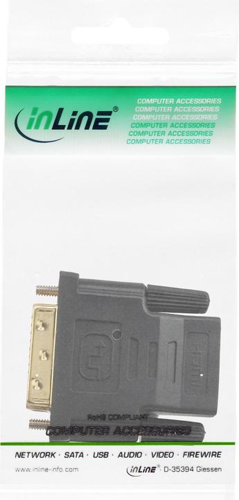 Produktbild InLine HDMI zu (DVI, 15 cm)