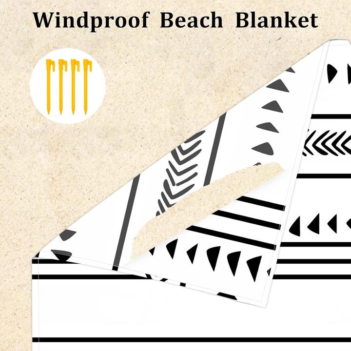Actual product image Jopee Wasserdichte Picknickdecke (200 x 220 cm) mit Erdspiessen