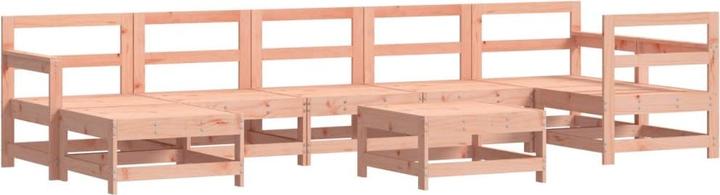 Produktbild VidaXL 8-tlg. Garten-Lounge-Set Weiss Massivholz Kiefer,Farbe