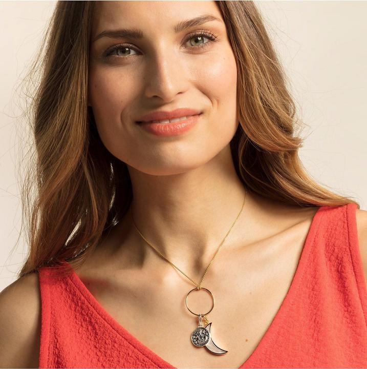 Produktbild Thomas Sabo Charm-Anhänger Mond Perlmutt (Silber)