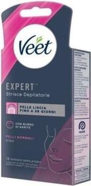 Produktbild Veet Expert Depilatory Strips for Normal Skin 12 Strips (12 x)
