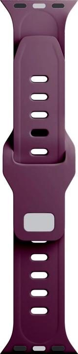 Actual product image 3MK Silicone Watch Strap ciemnofioletowy /mulberry dla Apple Watch 42/44/45/49mm (Stainless steel, Silicone)