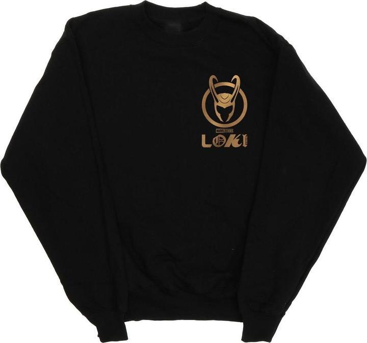Loki Horn Logo Faux Pocket Sweatshirt (L)