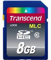Image du produit Transcend TS8GSDHC10 - Carte SD 8 Go (8 Go, SDHC, U3)