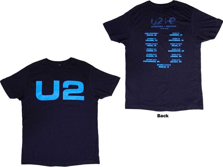 U2 Logo E+I 2018 Tour Dates Back Print