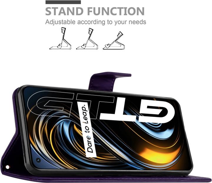 Actual product image Cadorabo Flower Book Case for Realme GT / GT Neo 2T / Q3 PRO (Realme GT Neo 2T, Realme Q3 Pro 5G)