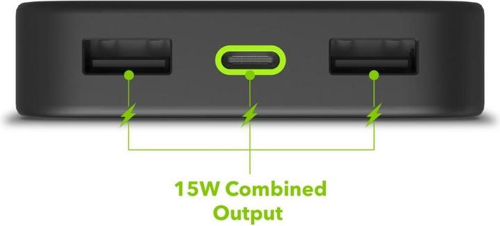 Image du produit Zagg MOPHIE POWERSTATION 10K WITH PD BLACK (20W USB C 2XUSB A 12W) (10000 mAh, 20 W)