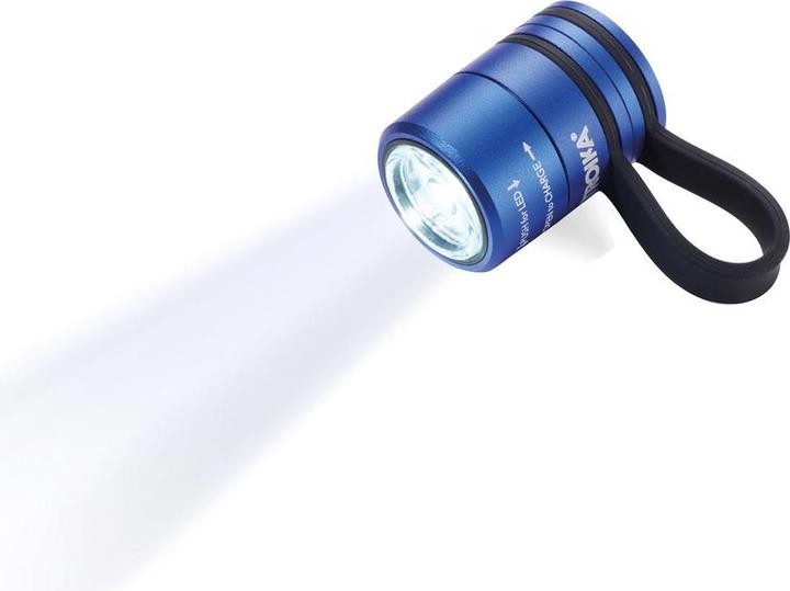 Produktbild Troika ECO RUN Taschenlampe mit LED-Licht, 3 Leuchtfunktionen, inkl. Ladekabel, blau (3.60 cm)