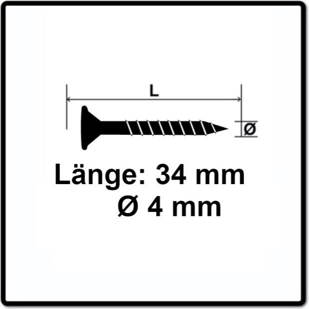 Produktbild Spax Sonderkopf Schieferschraube 4,0 x 34 mm 500 Stk. ( 35704015801001 ) Torx T-Star Plus T20 (1 Schrauben pro Stück)