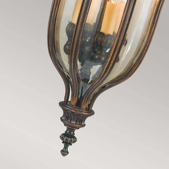 Immagine prodotto Elstead Lighting Lampada a sospensione per esterni Baton Rouge E14 a 4 pieghe in noce IP44 (E14)
