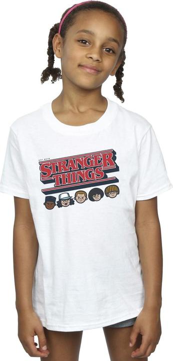Immagine prodotto Netflix Stranger Things Caricature Logo Maglietta Ragazze (140, 146)
