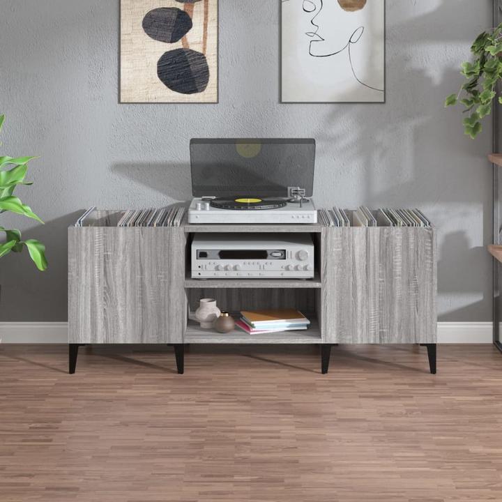 Produktbild VidaXL Plattenschrank Grau Sonoma 121x38x48 cm Holzwerkstoff