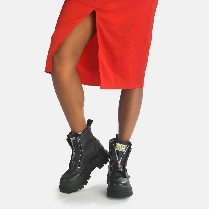 Actual product image Buffalo Vegan Aspha Zip Platform Ankle Boot (37)