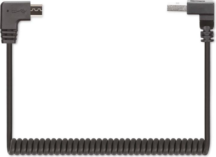 Produktbild Manhattan Spiralkabel USB-A auf Micro-USB Ladekabel (1 m, USB 2.0)