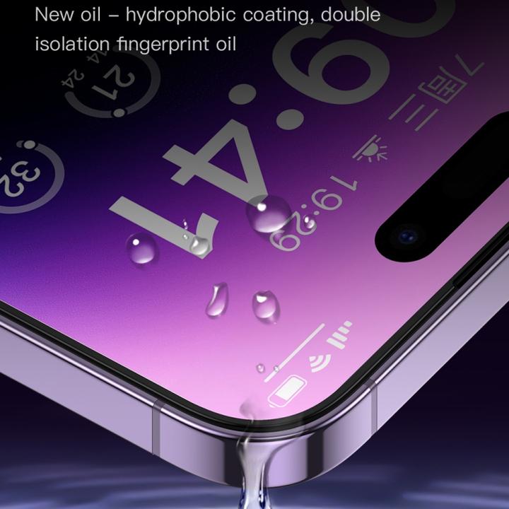 Produktbild Totu Design iPhone 14 Pro Displayschutz Panzerglas mit Sichtschutz (1 Stück, Apple iPhone 14 Pro)