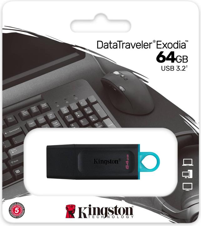 Produktbild Kingston DataTraveler Exodia (64 GB, USB-A)