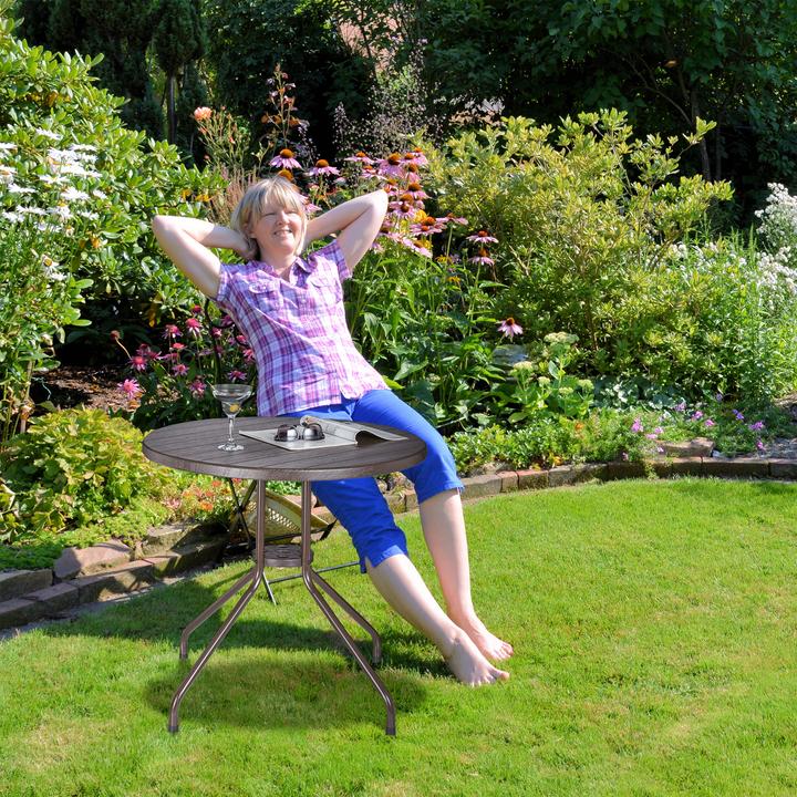 Actual product image Relaxdays garden table (80 cm)