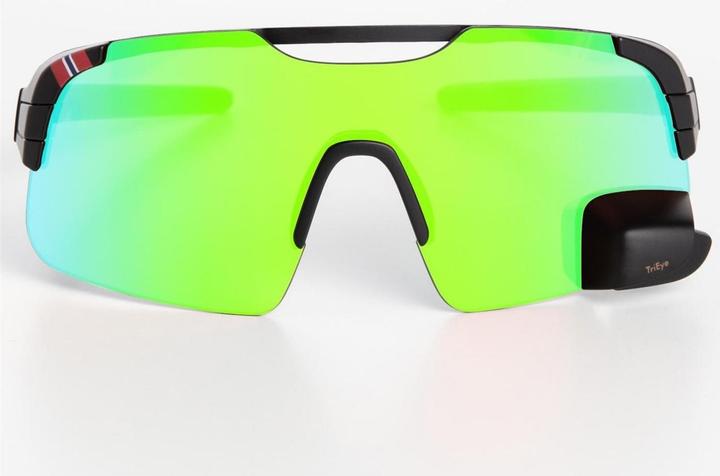 Actual product image Tri Eye Sports glasses View Air Revo Green, S / M (Black, Green)