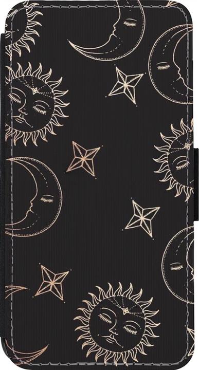 Actual product image PhoneLook Coque Wallet noir Suns and Moons (Apple iPhone 13 Pro)