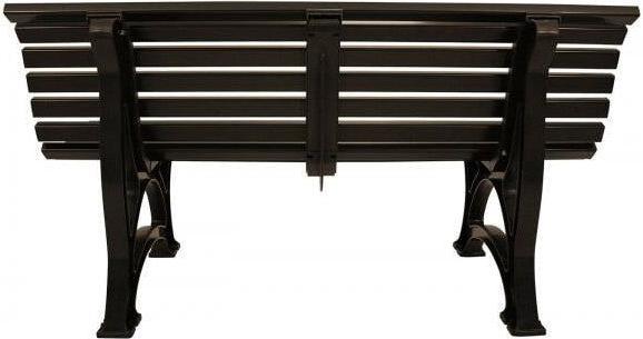 Image du produit Blome Banc de jardin Helgoland plastique 3 places brun chocolat