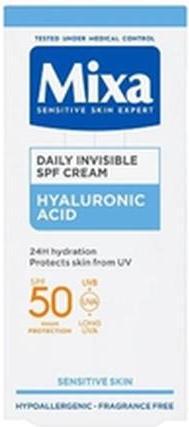 Energy Label Mixa Hyaluronic Acid Daily Invisible SPF Cream (Suntan cream, SPF 50, 50 ml)