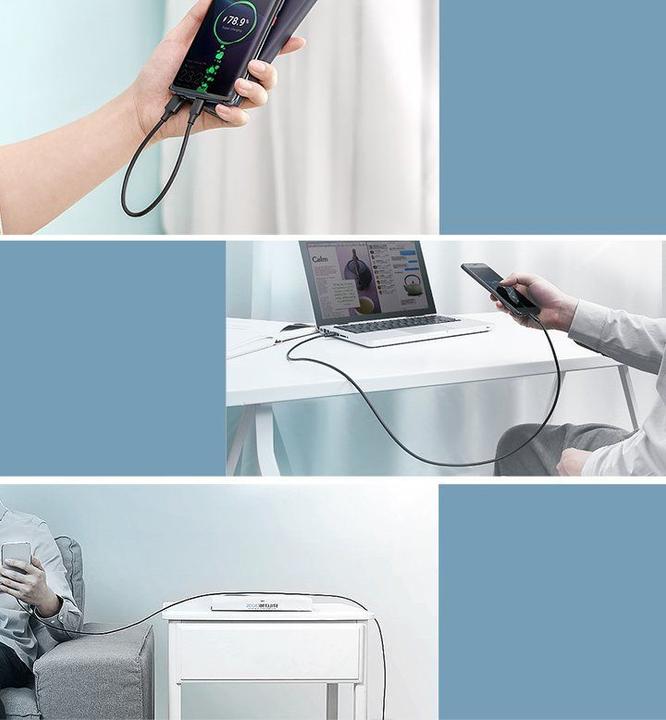 Actual product image Ugreen USB-A 2.0 to USB-C data cable (2 m, USB 2.0, 5 W)