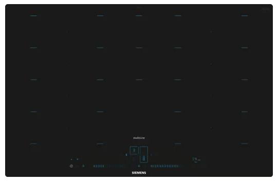 Actual product image Siemens EX808LYV5E iQ700 Induction hob 80 cm Black flush (integrated)