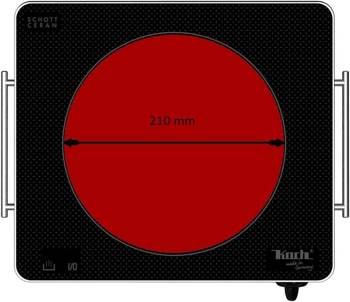 Produktbild Plaion Ceran platte 2 Kreis 2100 Watt